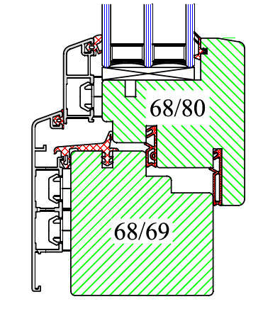 Fenêtre Profilé Classique IV 68 en bois